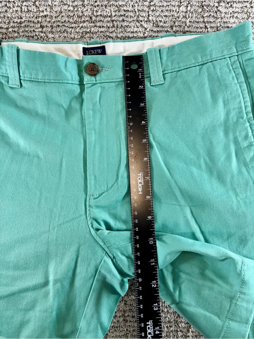 NWT J. Crew Men’s‎ Size 34 Teal Green 7” Inseam Chino Shorts